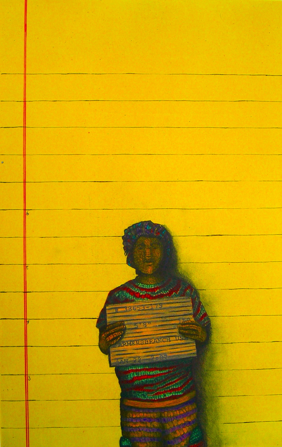 Identidad Perdida, 17'' X 11'', Lithograph, 2008